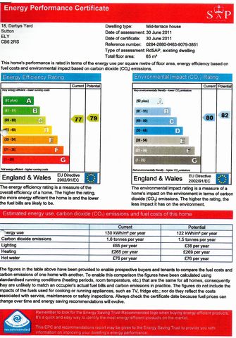 EPC For Darbys Yard, Sutton, ELY, Cambridgeshire, CB6