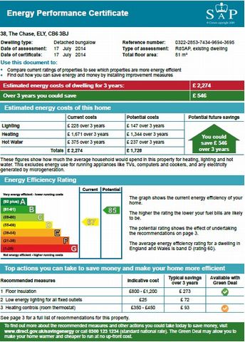 EPC For The Chase, ELY, Cambridgeshire, CB6