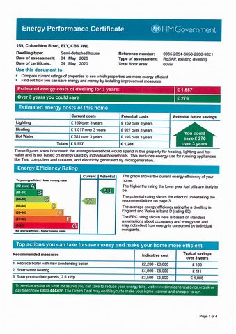 EPC For Columbine Road, ELY, Cambridgeshire, CB6
