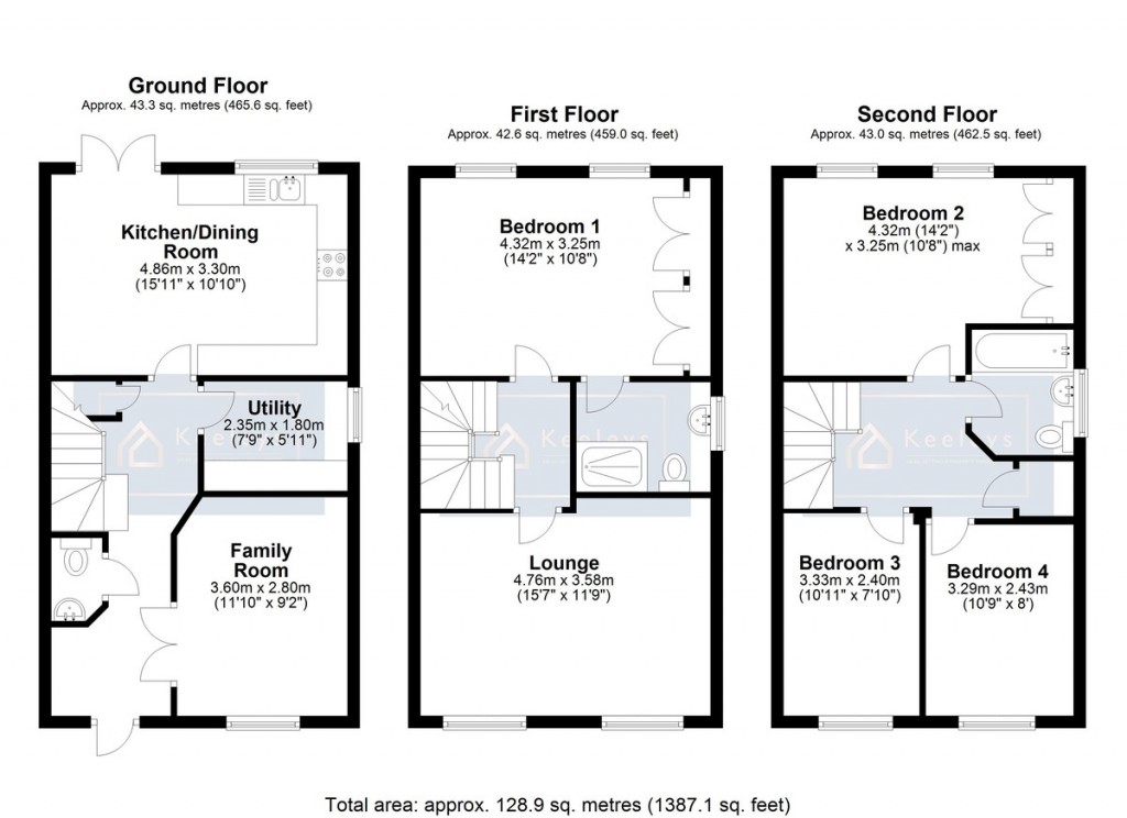 Floorplans For Welland Place, Ely