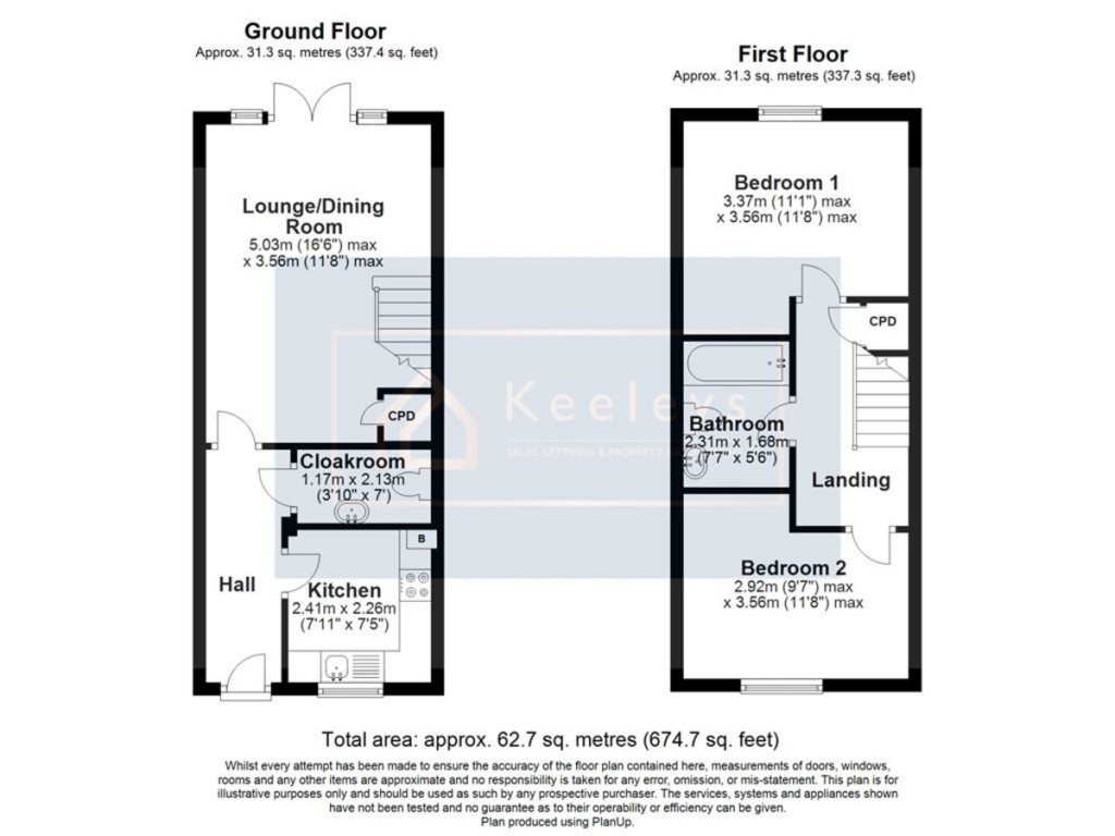 Floorplans For Darbys Yard, Sutton, Ely