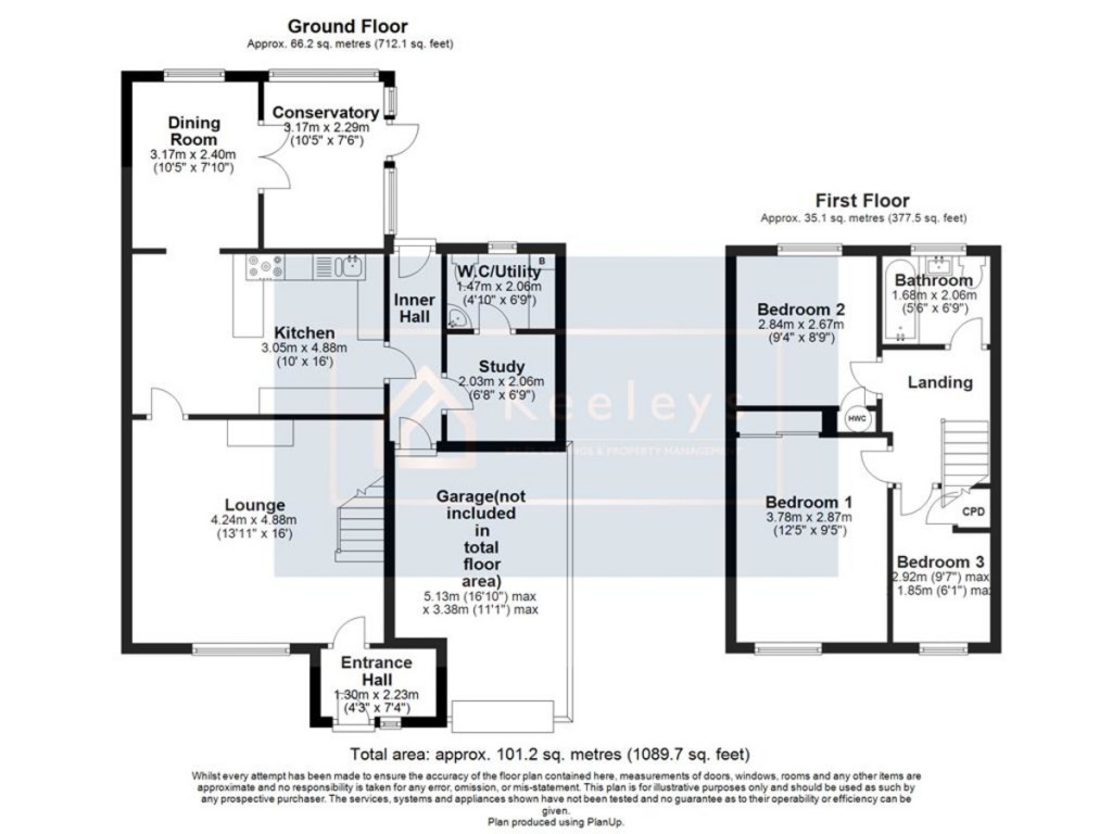 Floorplans For Hervey Close, Ely