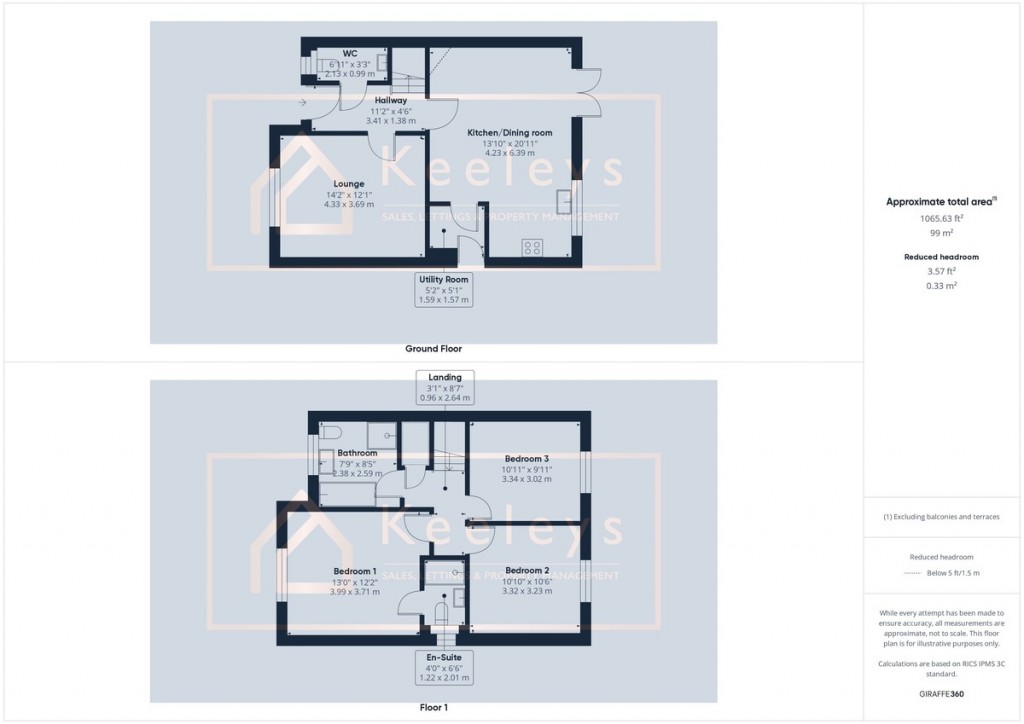 Floorplans For Fordham Road, Isleham, Ely