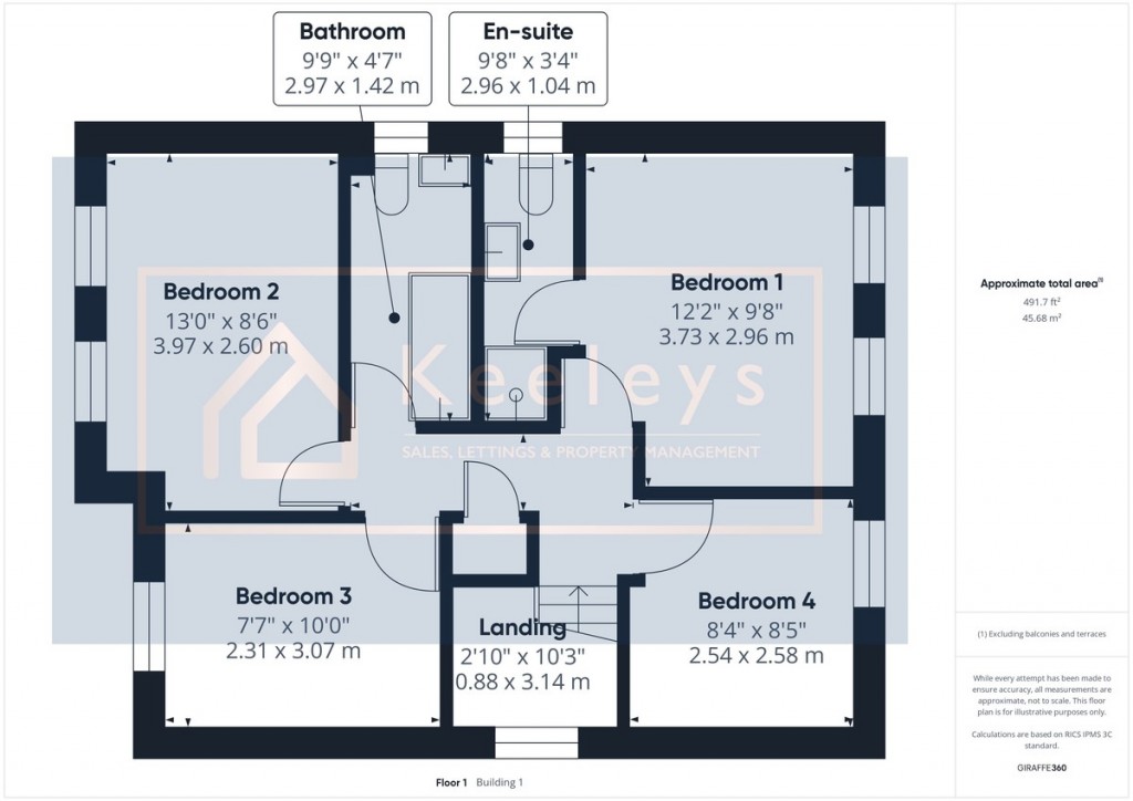 Floorplans For Leicester Close, Ely