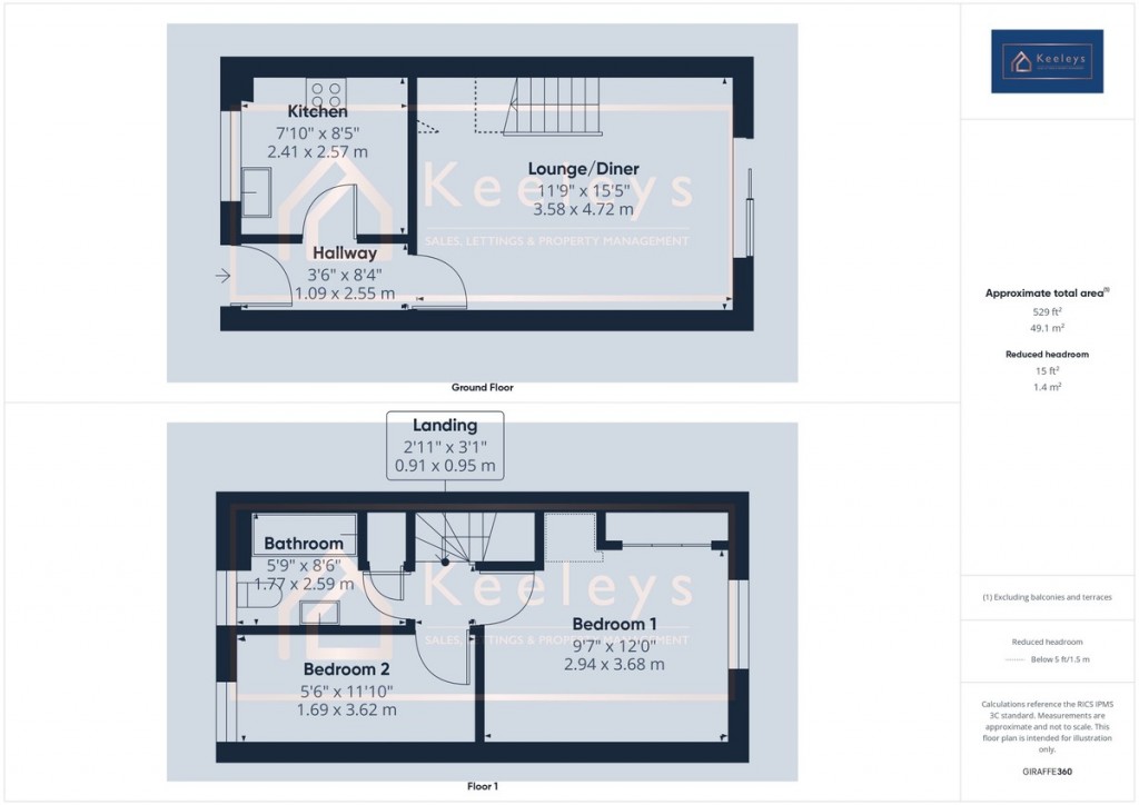 Floorplans For Morton Close, Ely