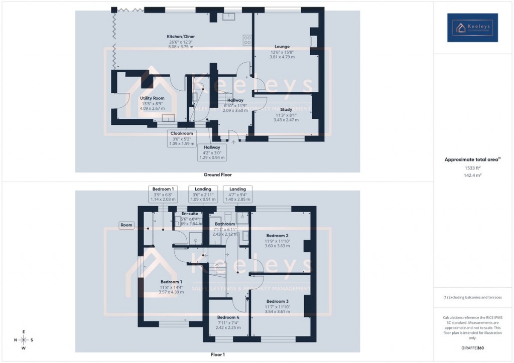 Floorplans For The Street, Snailwell, Newmarket