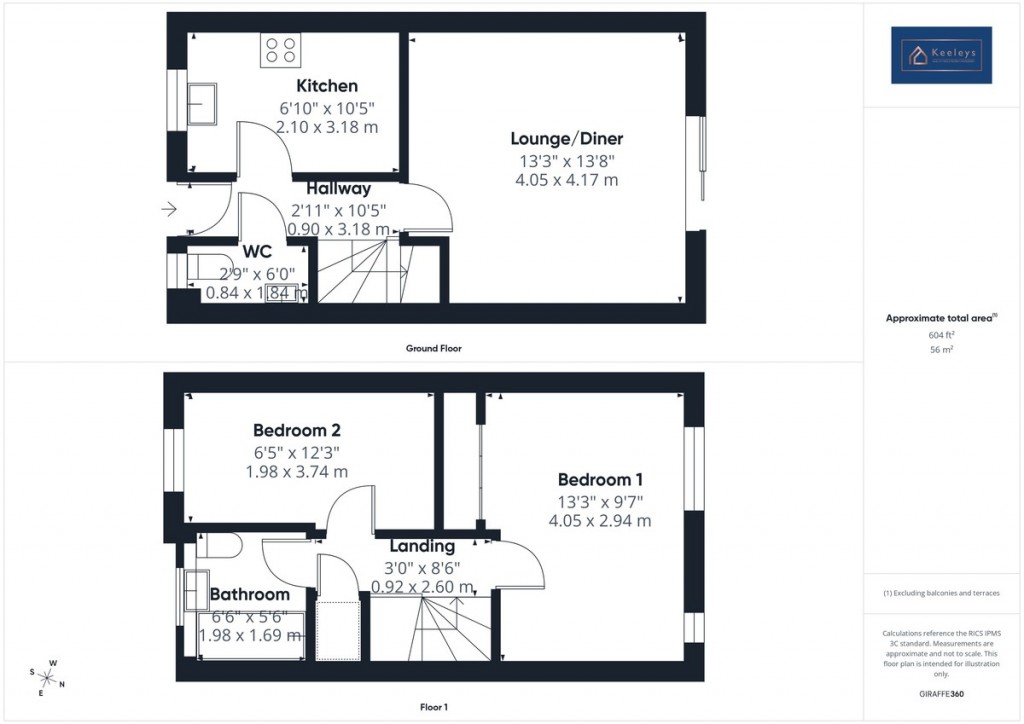 Floorplans For Briars End, Witchford, Ely